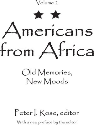 cover image of Americans from Africa